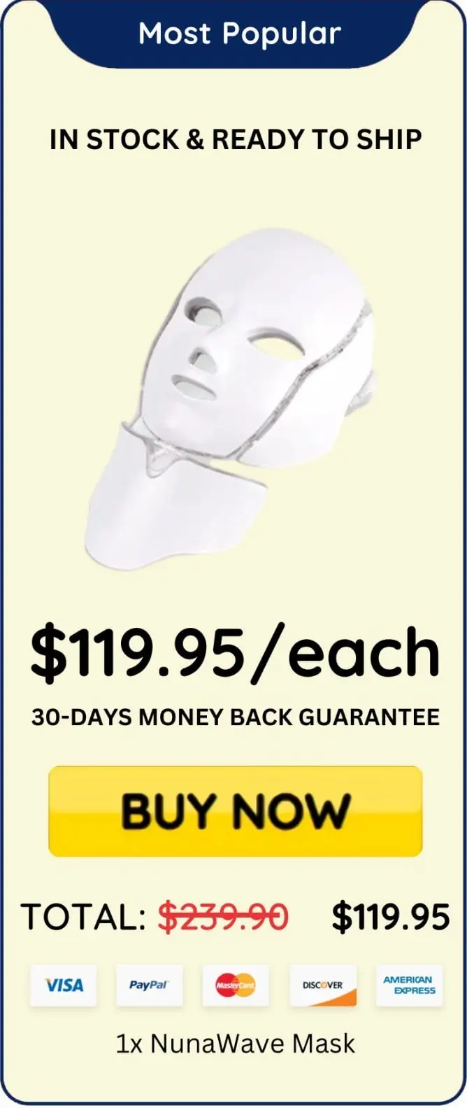 NunaWave Mask package price